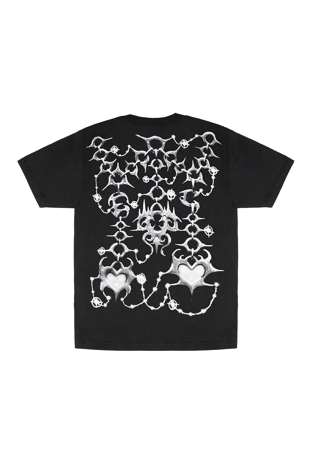 EC Melodi Link T-Shirt in Schwarz – Trendiges T-Shirt mit einzigartigem Link-Print, perfekt für modebewusste Fashion-Fans
