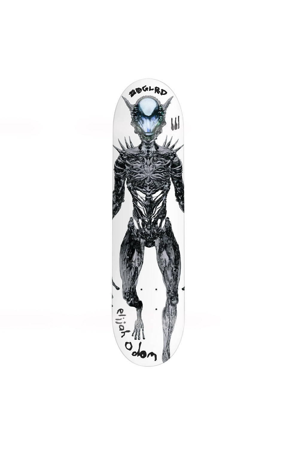 EDGLRD FLEXERX Elijah Odom Pro Skateboard Deck 8.38 Zoll mit auffälliger Grafik auf hochwertigem 7-ply Ahornholz