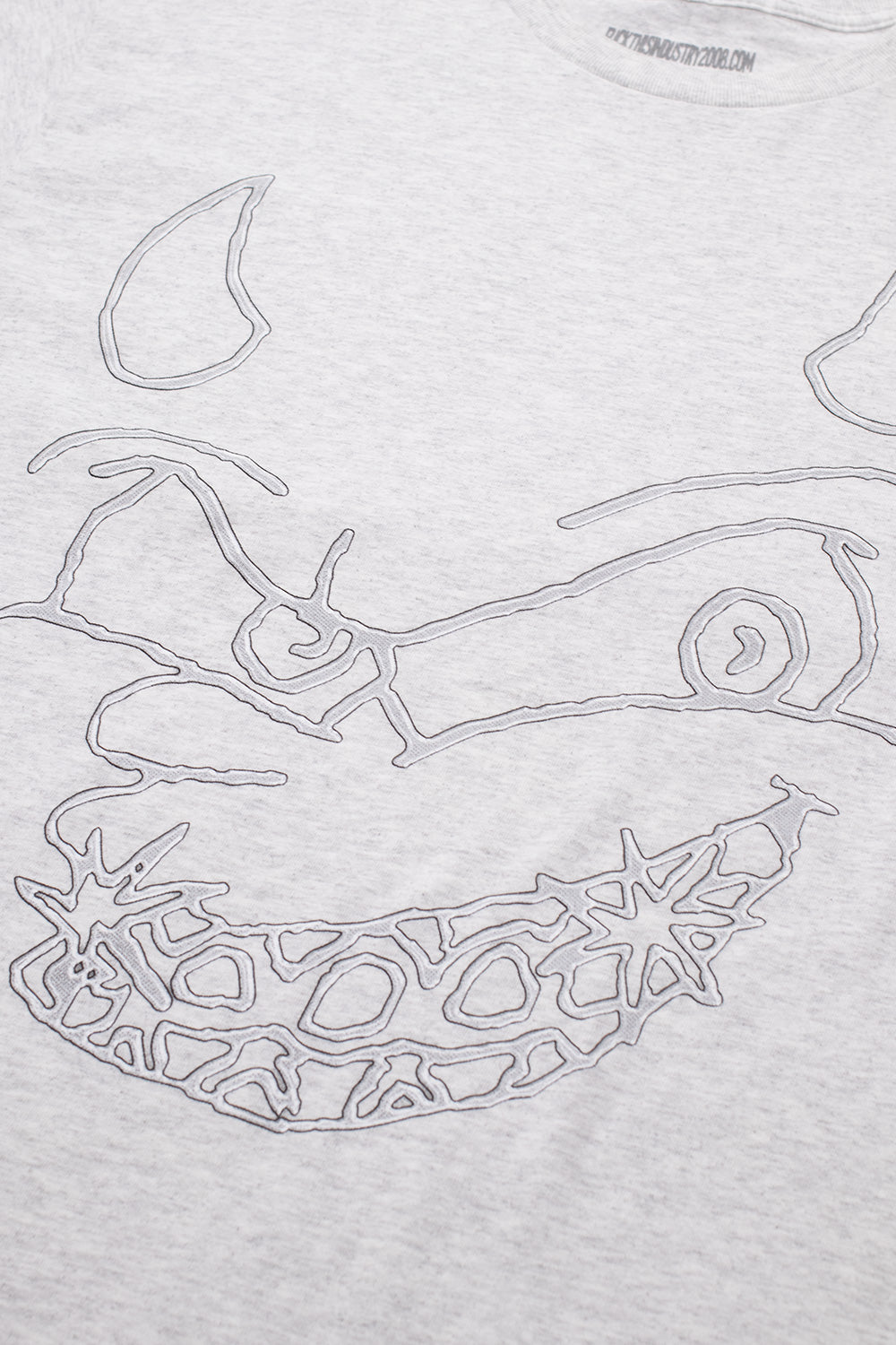 "Fuck This Industry Chrome Bob T-Shirt Heather Grey – Trendiges graues T-Shirt mit auffälligem Chrome Bob Aufdruck und markantem 'Fuck This Industry'-Statement"