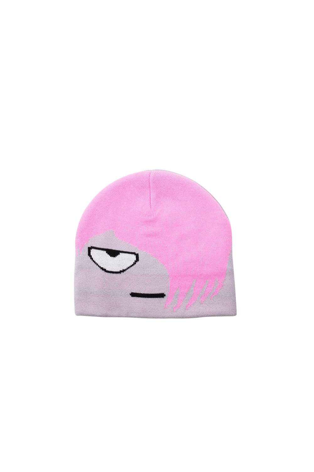 "Fuck This Industry Emo Beanie Pink – Stylische pinke Beanie mit rebellischem 'Fuck This Industry'-Print für einen individuellen Streetstyle"