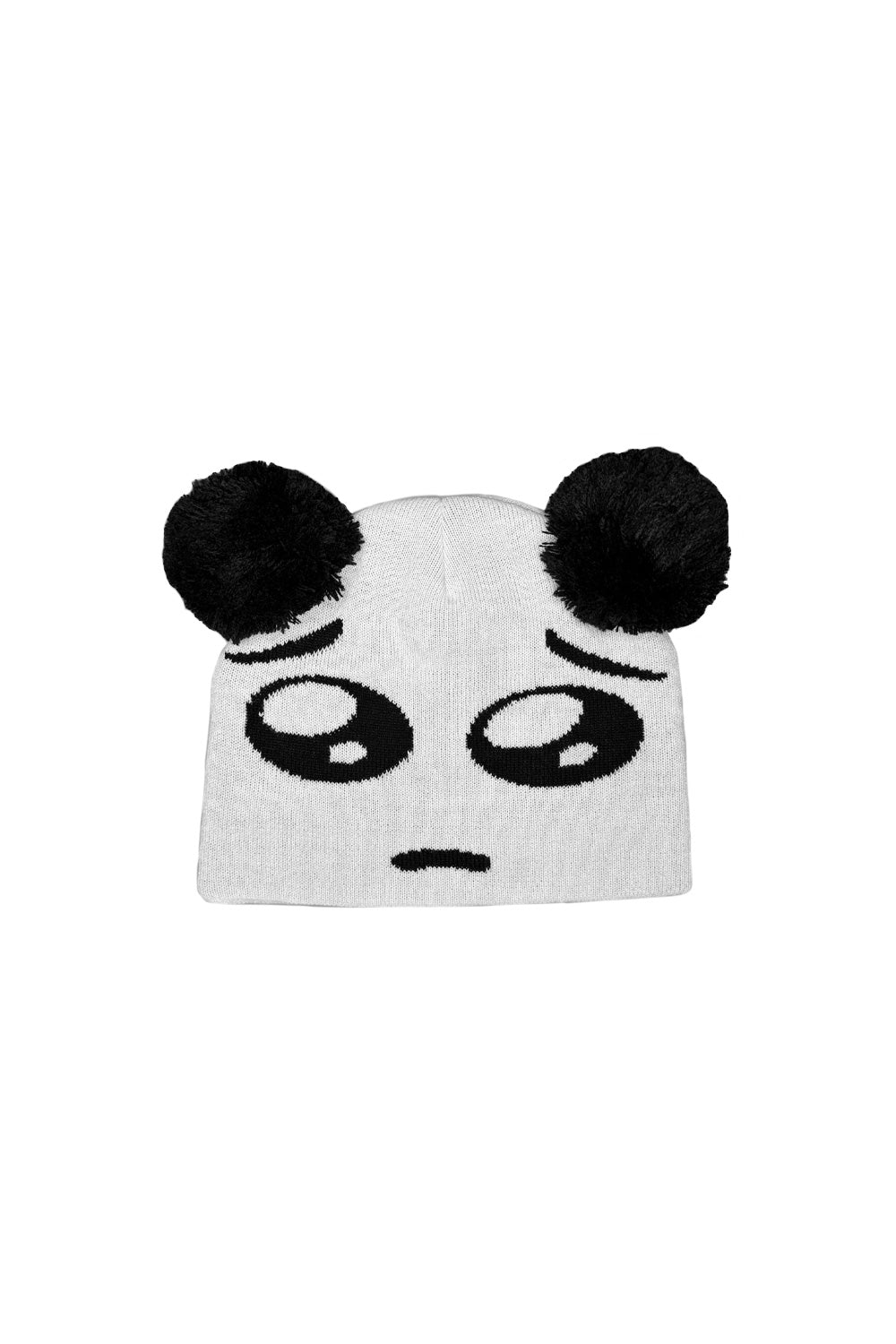 "Fuck This Industry Pleaseee Beanie White – Weiße Mütze mit provokantem 'Fuck This Industry Pleaseee'-Print für einen rebellischen Look"