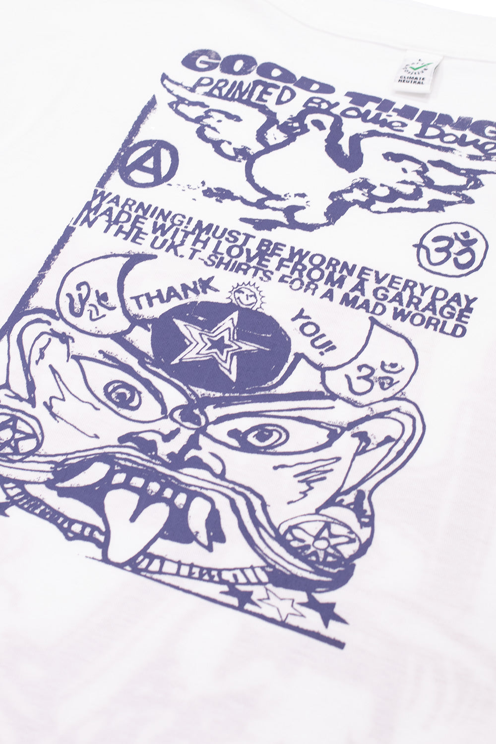 „Good Things Death T-Shirt aus hochwertiger Baumwolle in Weiß“