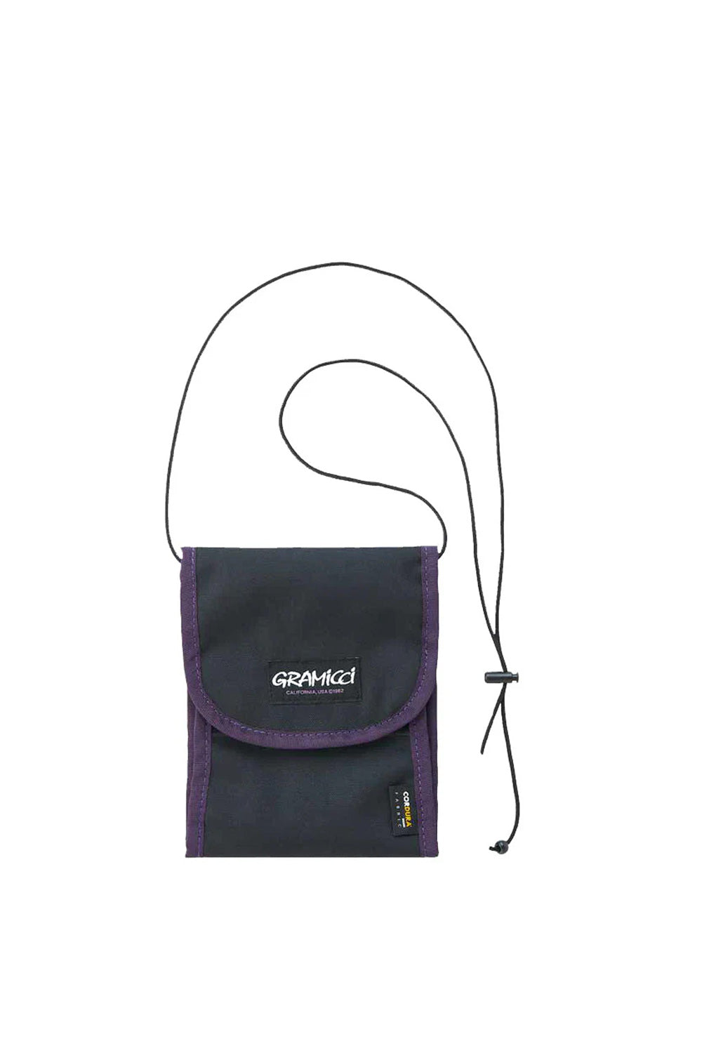 Gramicci Cordura Neck Pouch in Schwarz – robuste Umhängetasche für Reisen und Alltag.