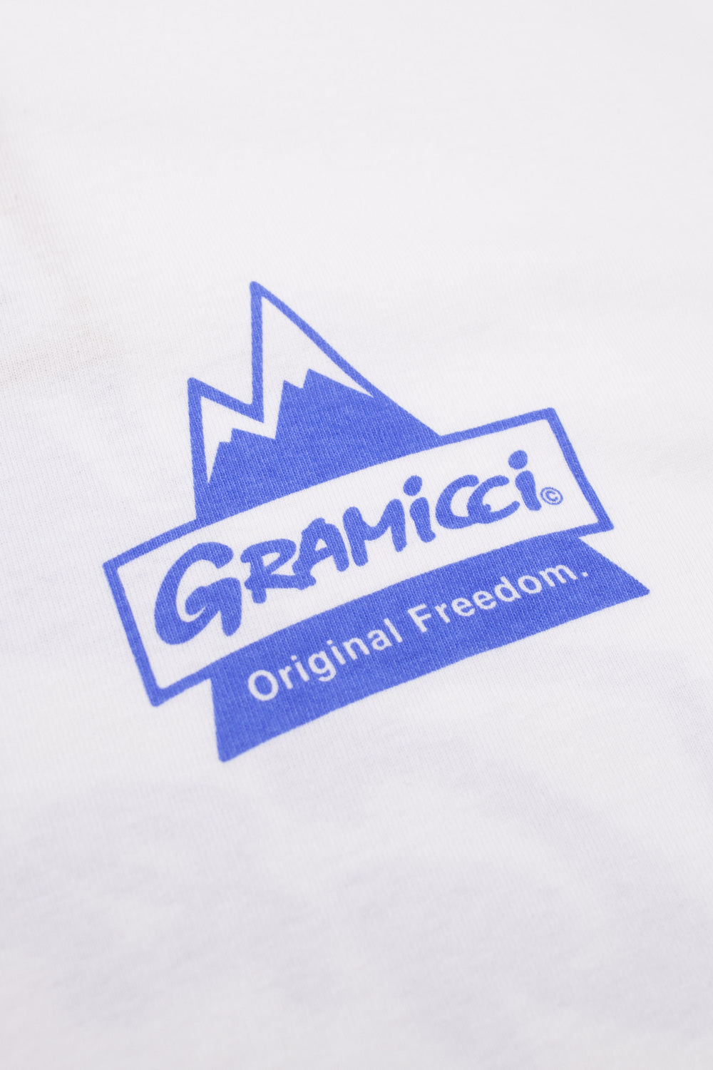 Gramicci Peak T-Shirt White - BONKERS