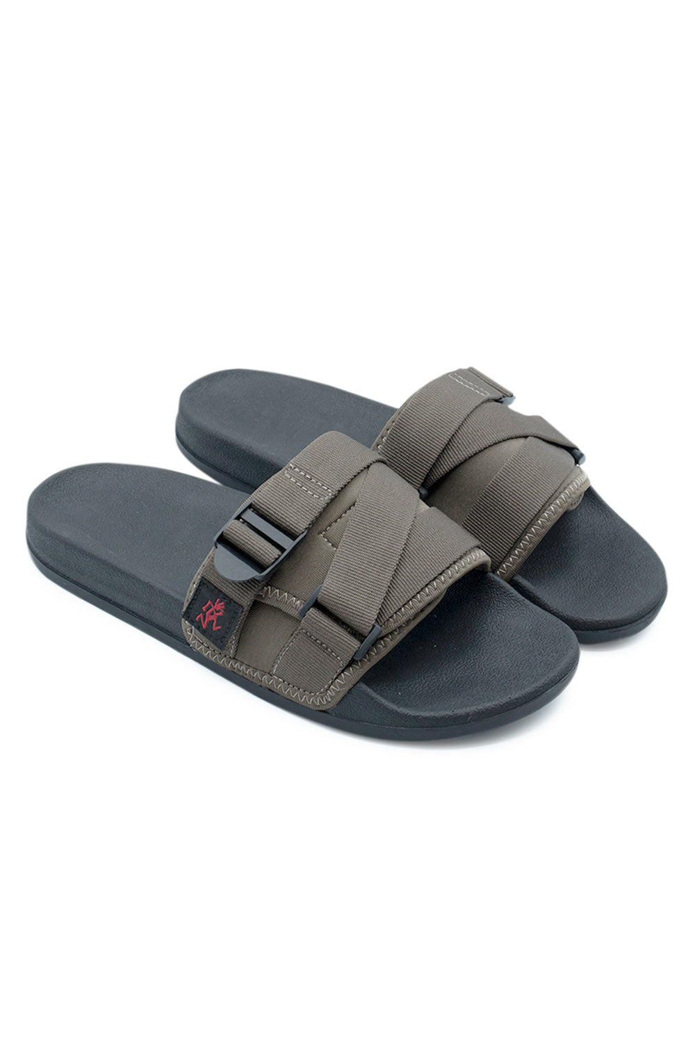Komfortable Gramicci Slide Sandals in Dark Olive – ideal für entspannte Looks und warmes Wetter.