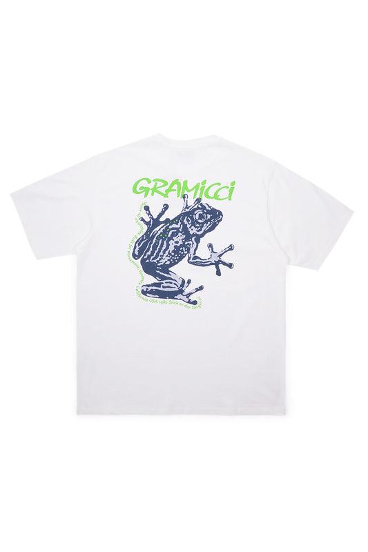 Gramicci Sticky Frog T-Shirt White - BONKERS