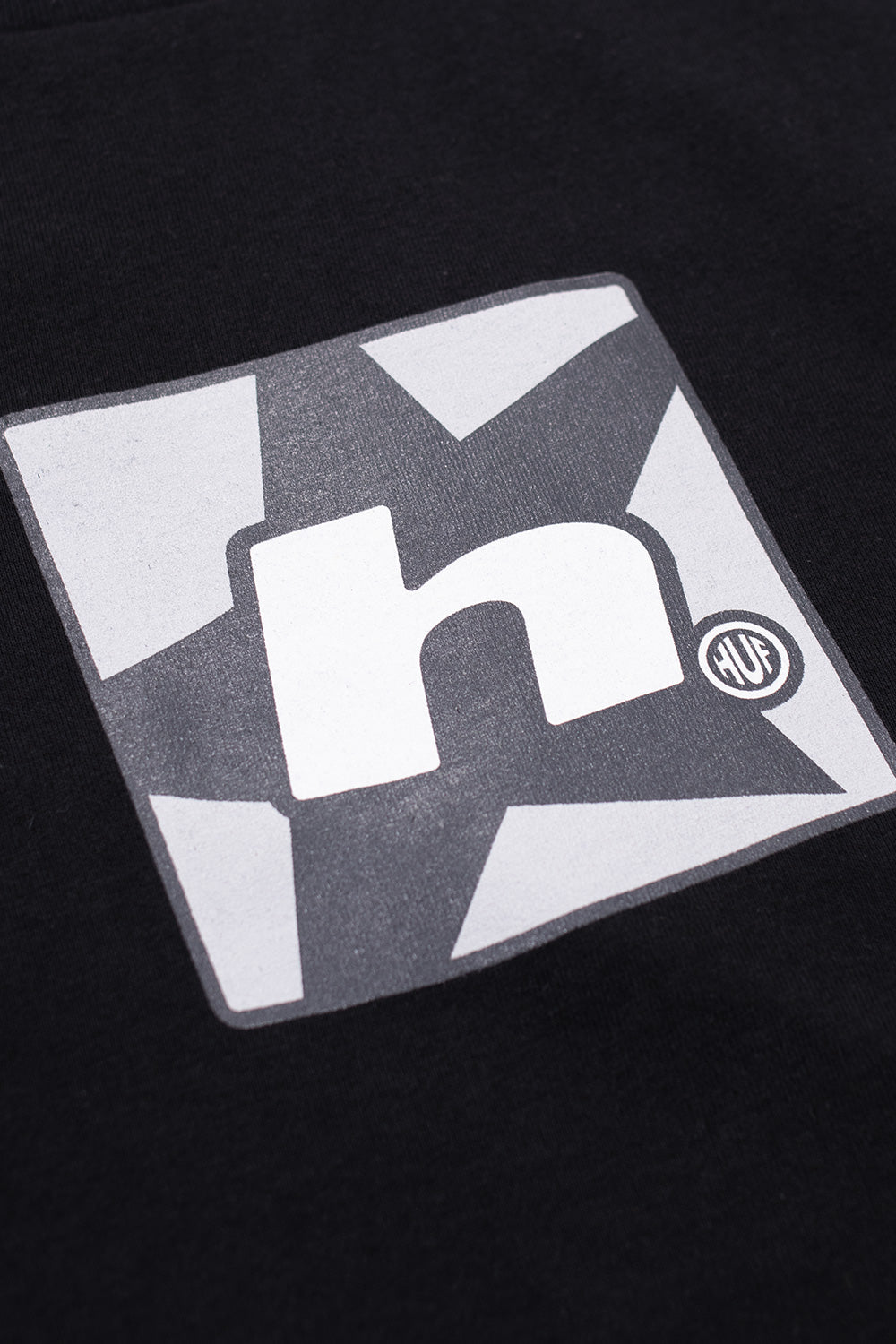 Huf H Star Multi T-Shirt Black - BONKERS
