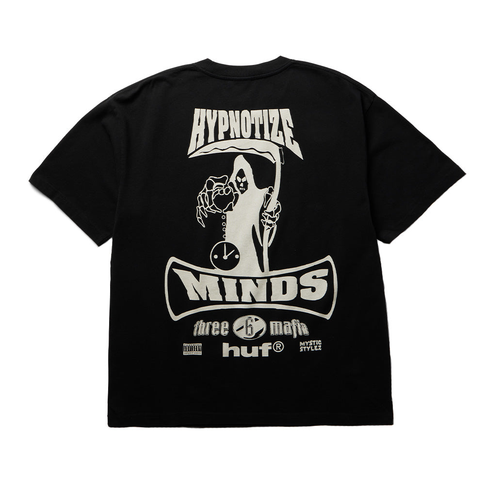 Huf X Three 6 Mafia Most Known Unknown T-Shirt Noir Délavé
