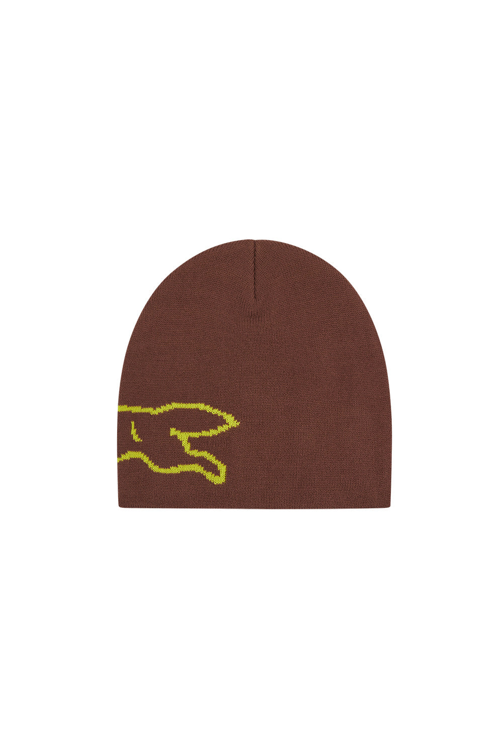 IceCream Running Dog Beanie Brown – Warme und bequeme IceCream Beanie in Braun mit Running Dog-Logo, perfekt für Skate- und Urban-Styles