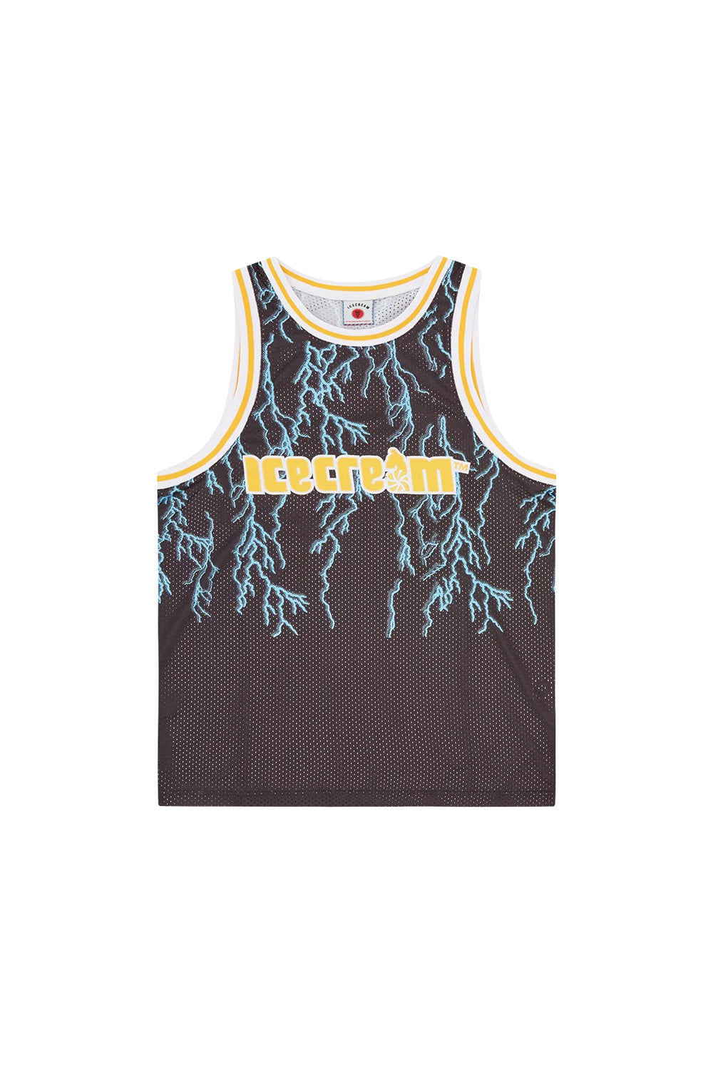 IceCream Soft Serve Lightning Basketball Top Black – Stylisches Basketball-Top mit Lightning-Design und IceCream-Logo für Streetwear-Liebhaber