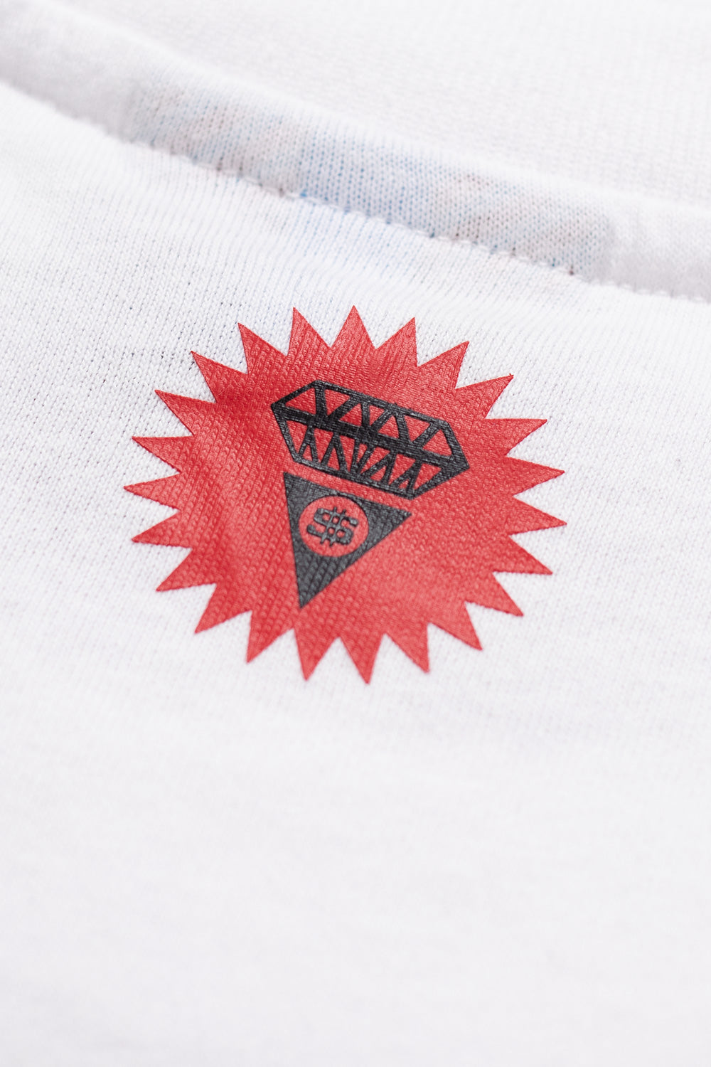 Ice Cream white Anarchy graphic tee for a rebellious street style fashion statement