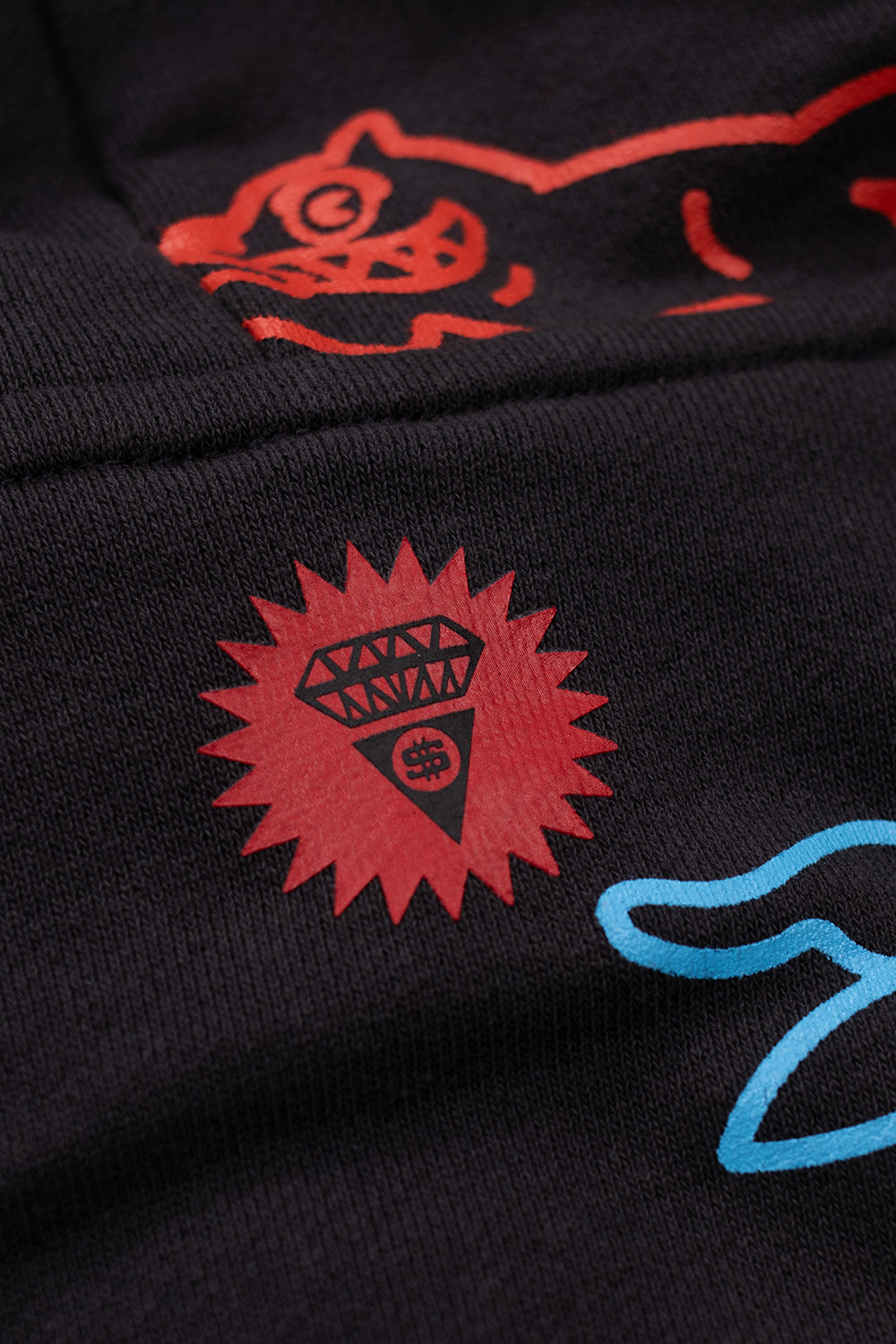 IceCream A/O Running Dog Pullover Hood Charcoal - BONKERS