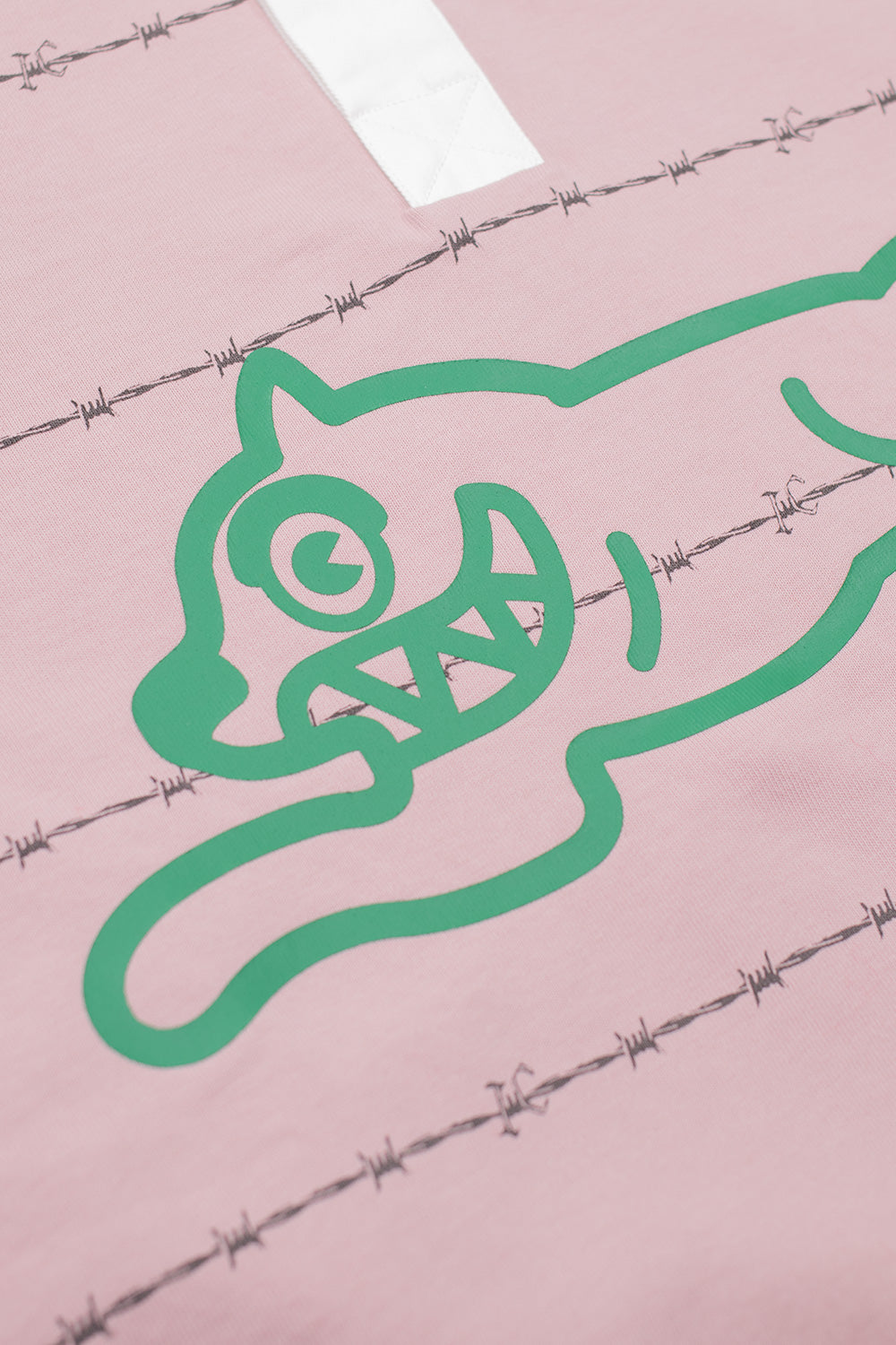 IceCream Barbed Wire Rugby Shirt Pale Pink - BONKERS