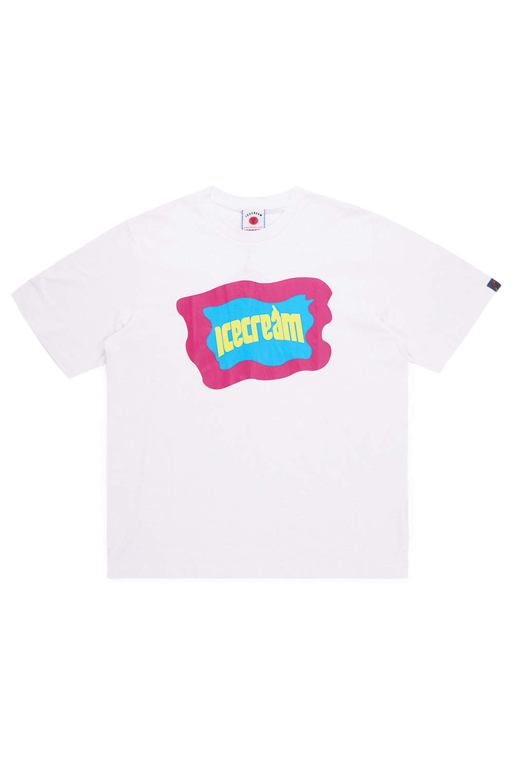Ice Cream white T-shirt with bold Block logo print for casual streetwear style