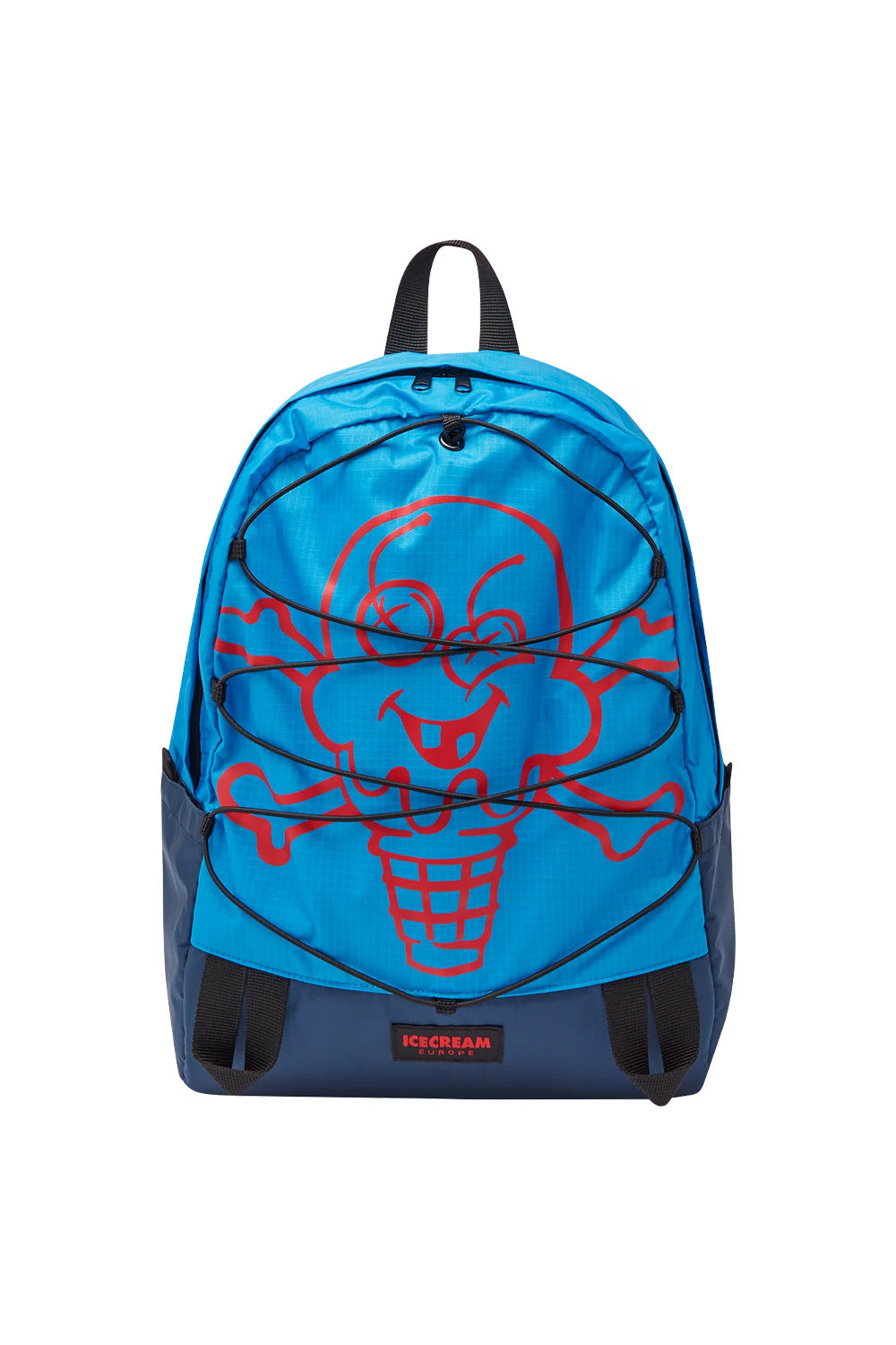 Ice Cream blue backpack with Cones & Bones graphic for a stylish streetwear accessory
