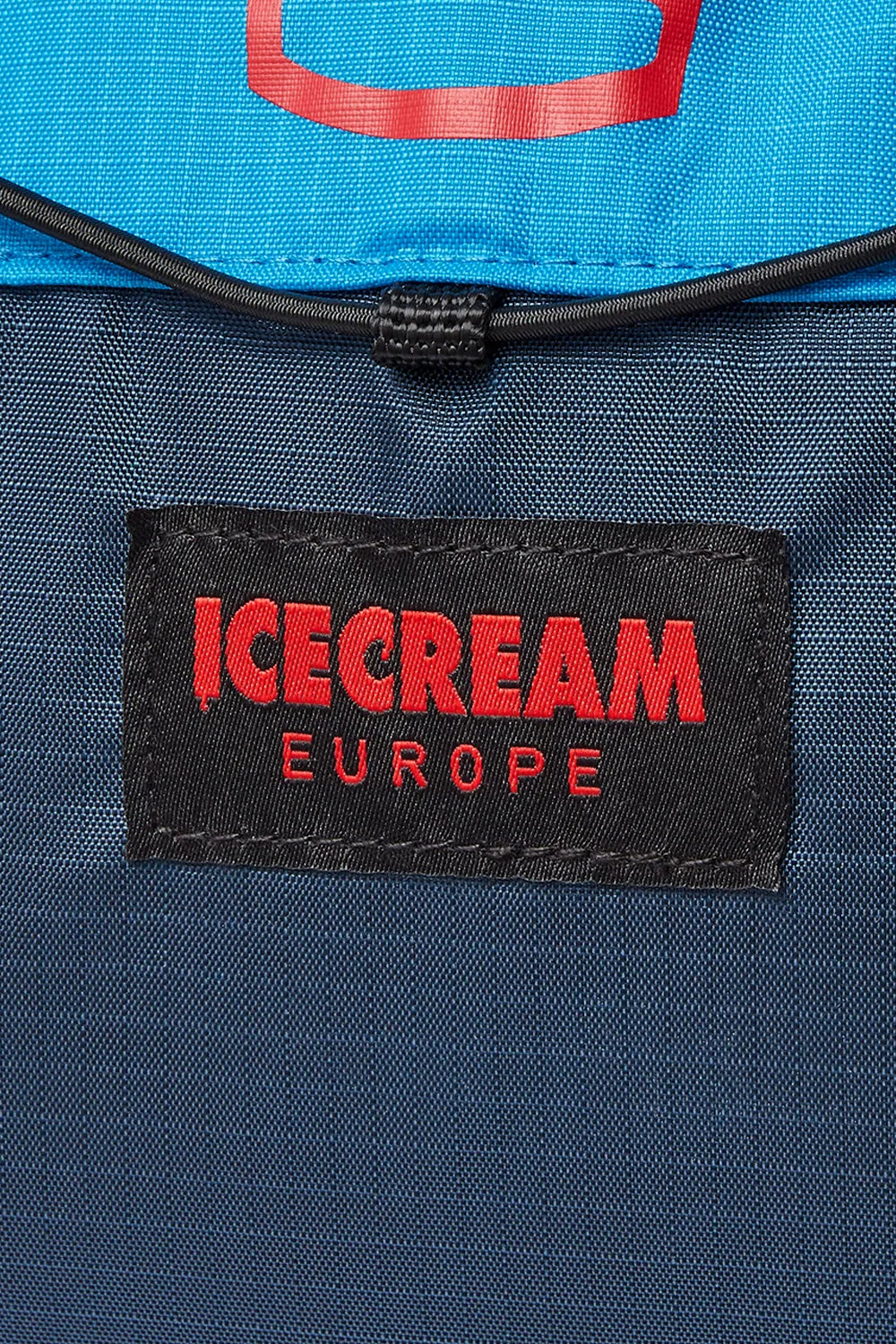 Fashionable Ice Cream Cones & Bones backpack in blue with eye-catching design for modern looks