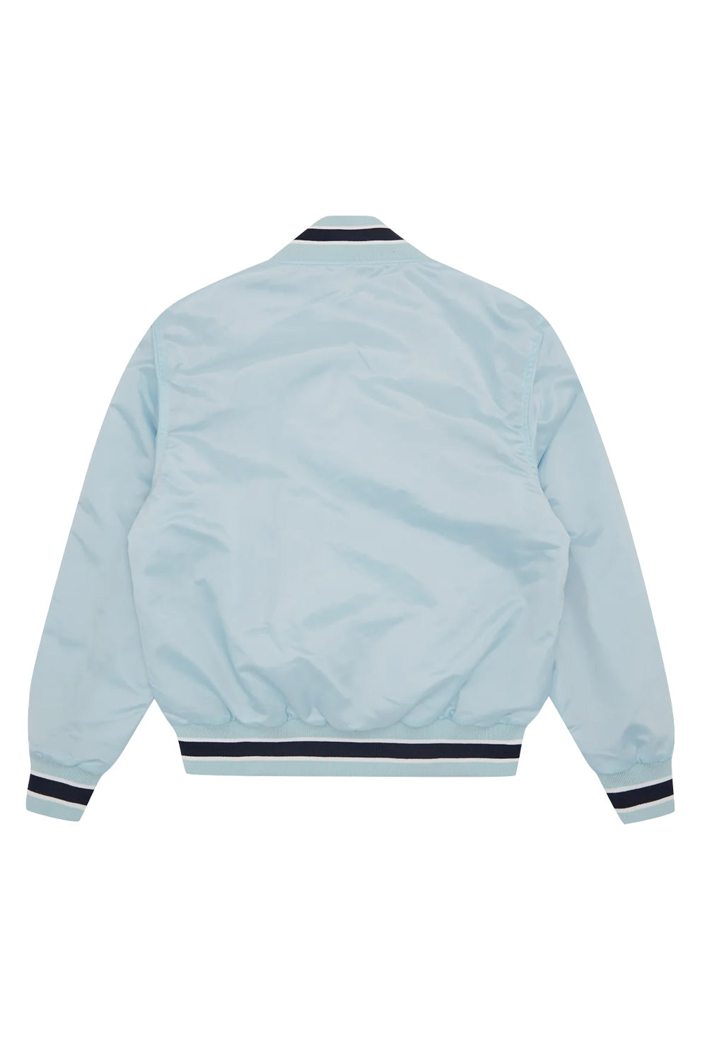IceCream Running Dog Satin Bomber Jacket Ice Blue - BONKERS