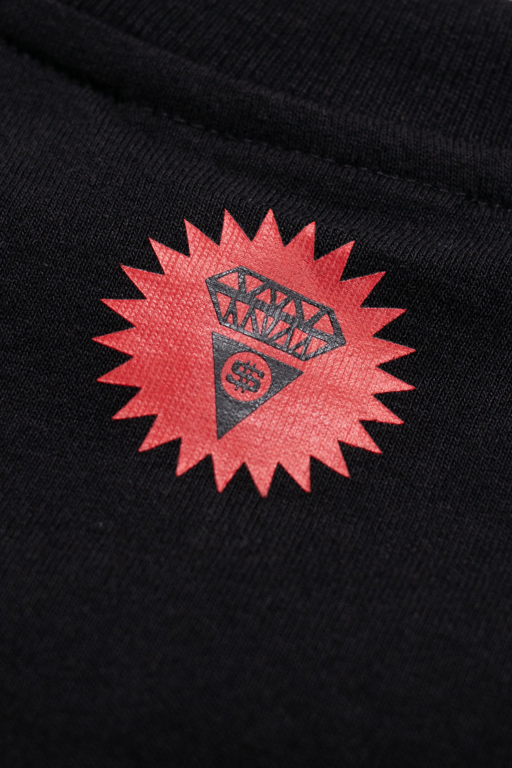 Iconic Ice Cream black T-shirt with bold Running Dog graphic for a rebellious style