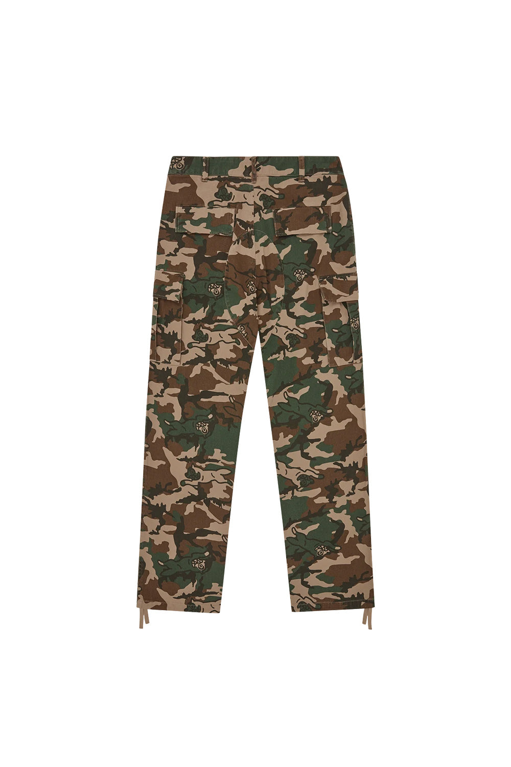 Icecream Woodland Camo Cargo Pants – Robuste Streetwear-Hose mit Running Dog Stickerei
