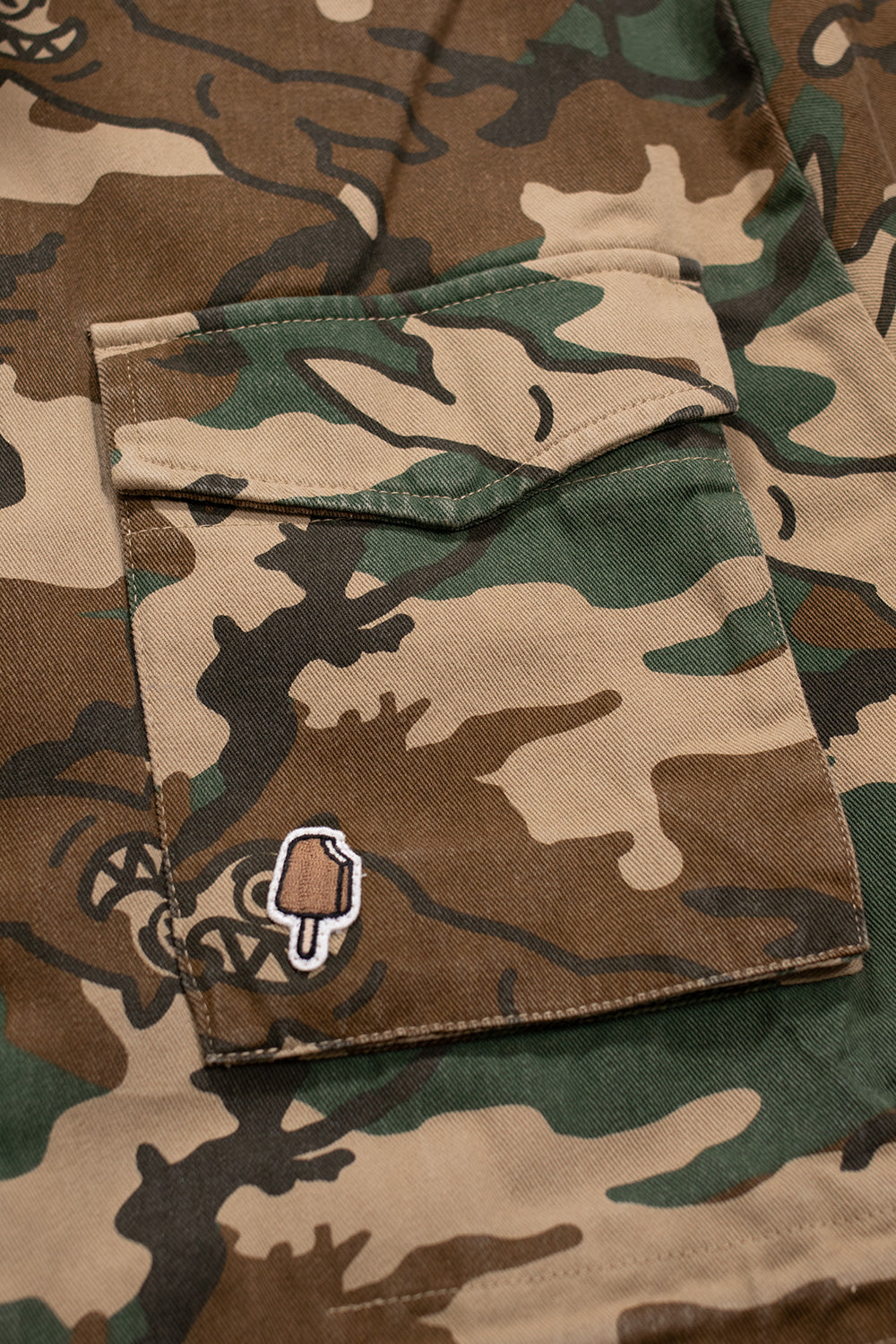 Icecream Running Dog Woodland Camo M65 – Hochwertige Feldjacke mit Streetwear-Twist