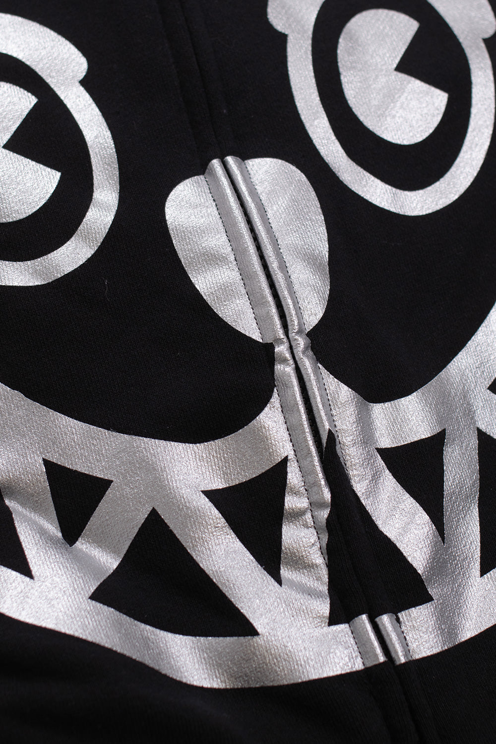 IceCream Smiley Zip-Through Hood Black - BONKERS