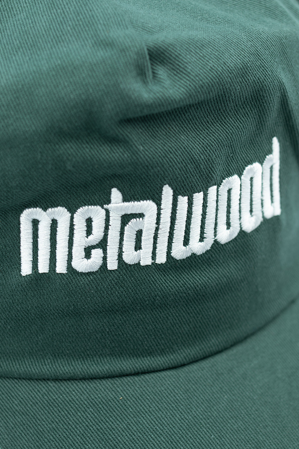 Metalwood Studio Metal Logo 5 Panel Cap Spruce - BONKERS