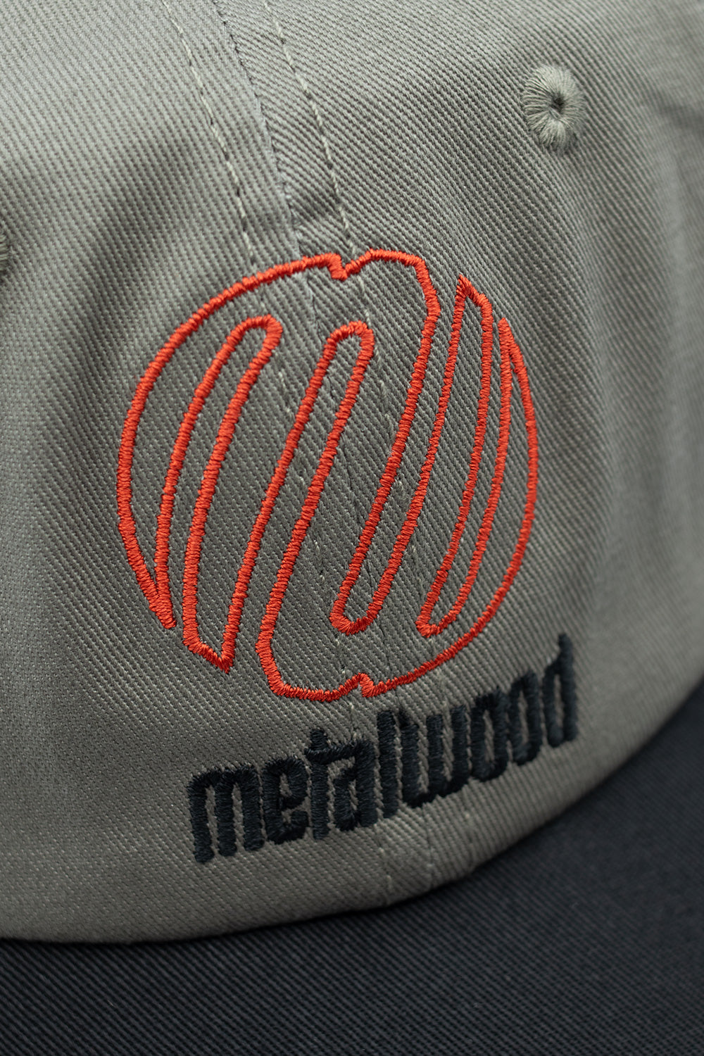 Metalwood Studio Team Logo 6 Panel Cap Grey - BONKERS