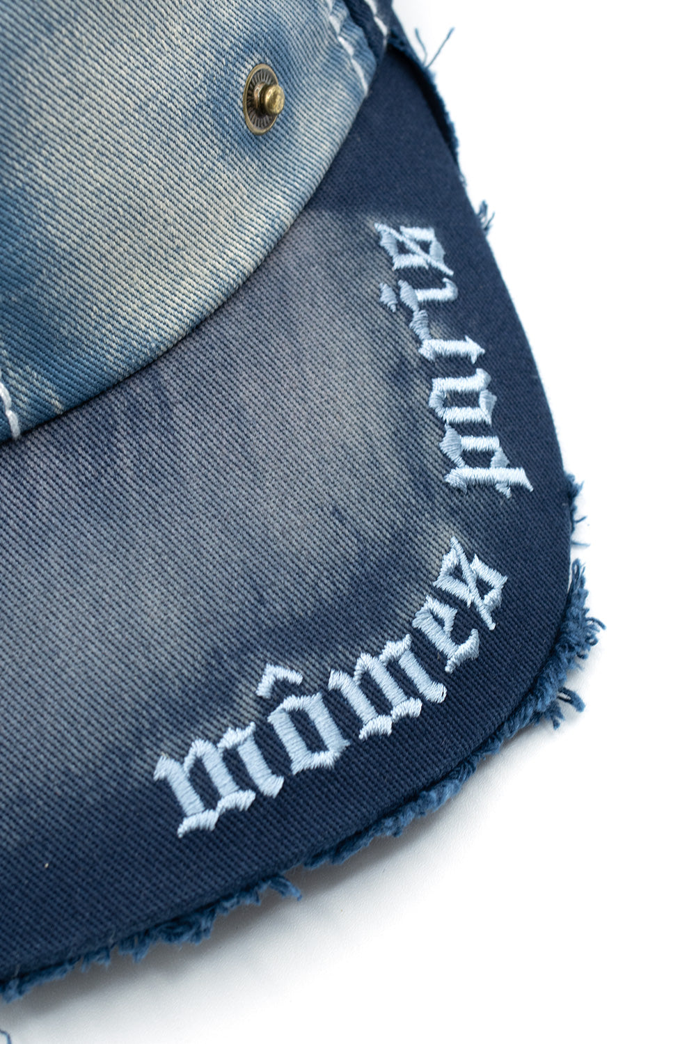 Momes Paris Denim Cap Washed Blue - BONKERS