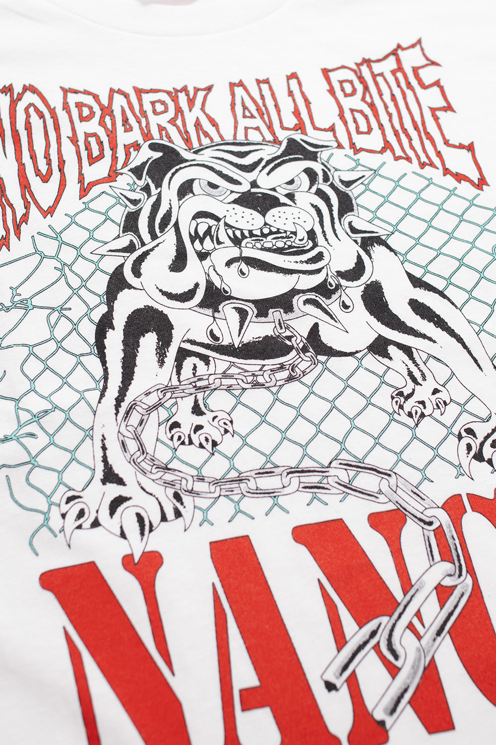 Weißes Nancy All Bite T-Shirt – Hochwertiges Kurzarmshirt mit kreativem Design, perfekt für lässige Outfits