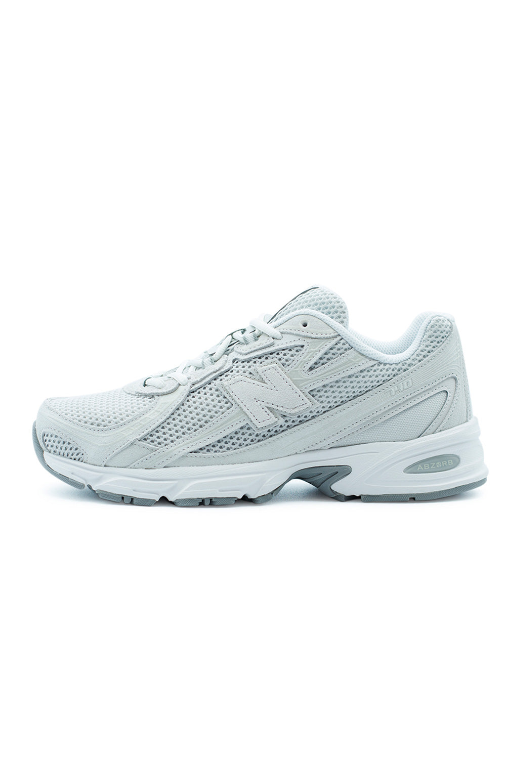 New Balance 740 Grey Sneaker mit ABZORB-Mittelsohle für überlegene Stoßdämpfung und geformtem TPU-N-Logo für modernen Look