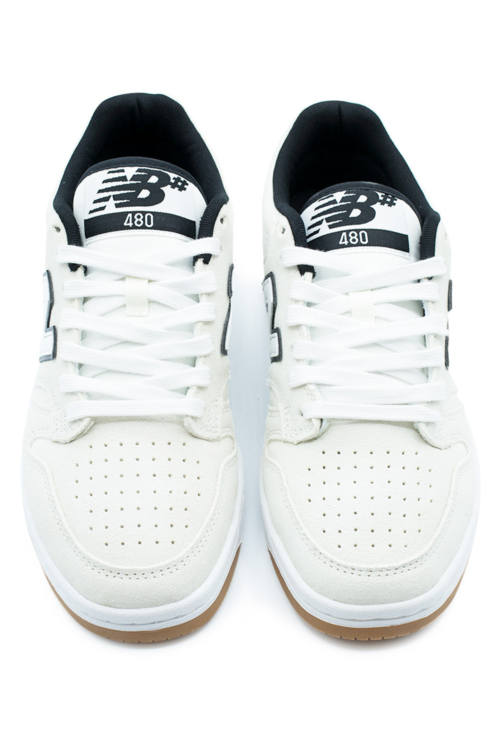 New Balance Numeric 480 Shoe White / Black - BONKERS