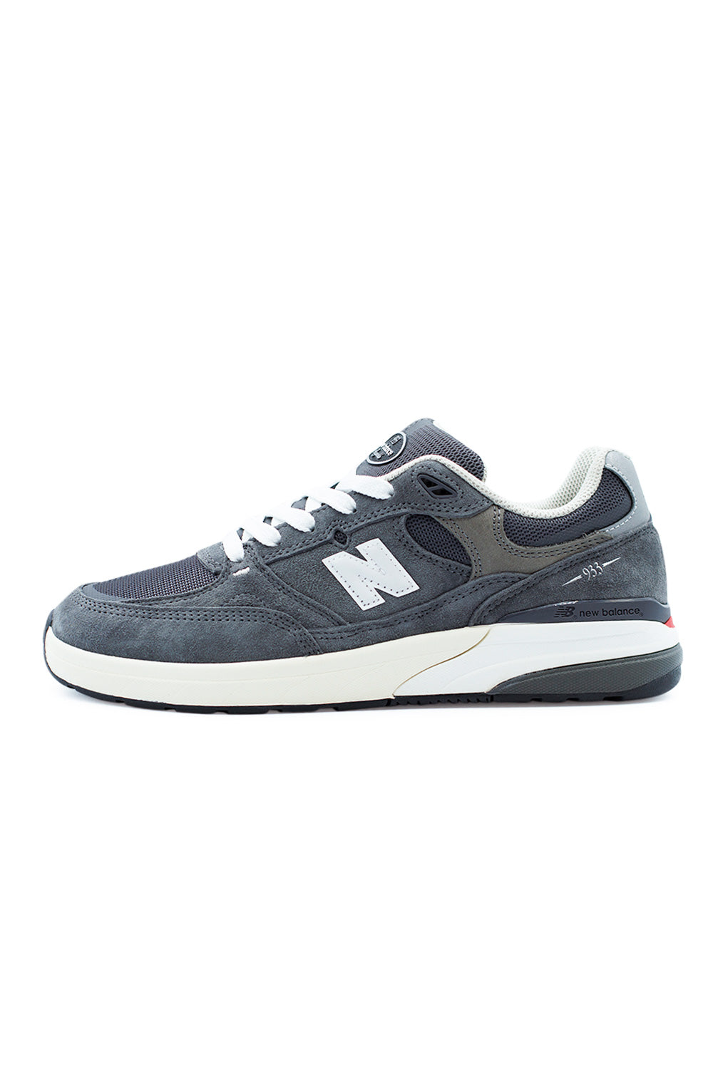 New Balance Numeric 933 Andrew Reynolds Shoe Dark Grey / White - BONKERS
