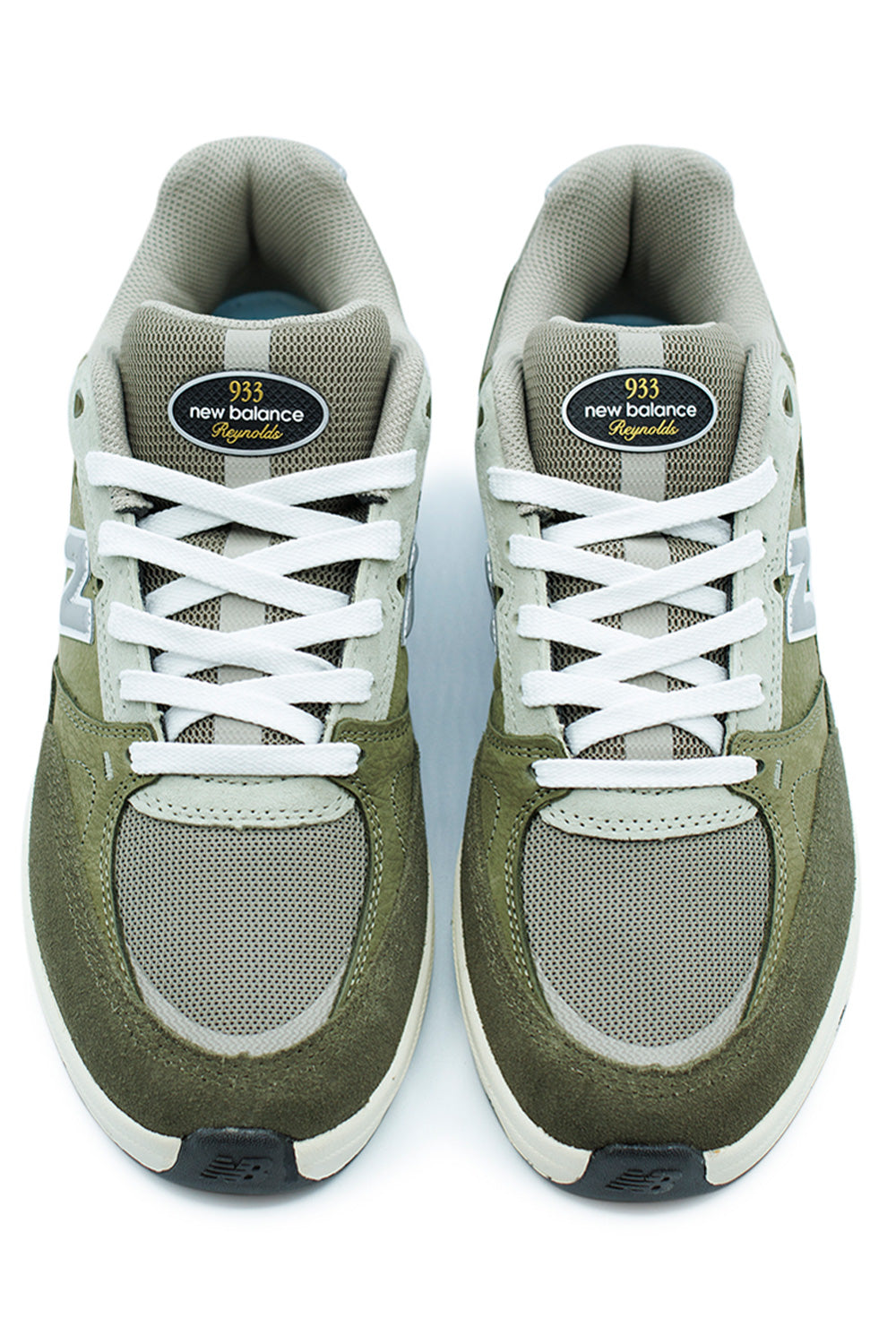 New Balance Numeric 933 Andrew Reynolds Shoe Olive / White - BONKERS