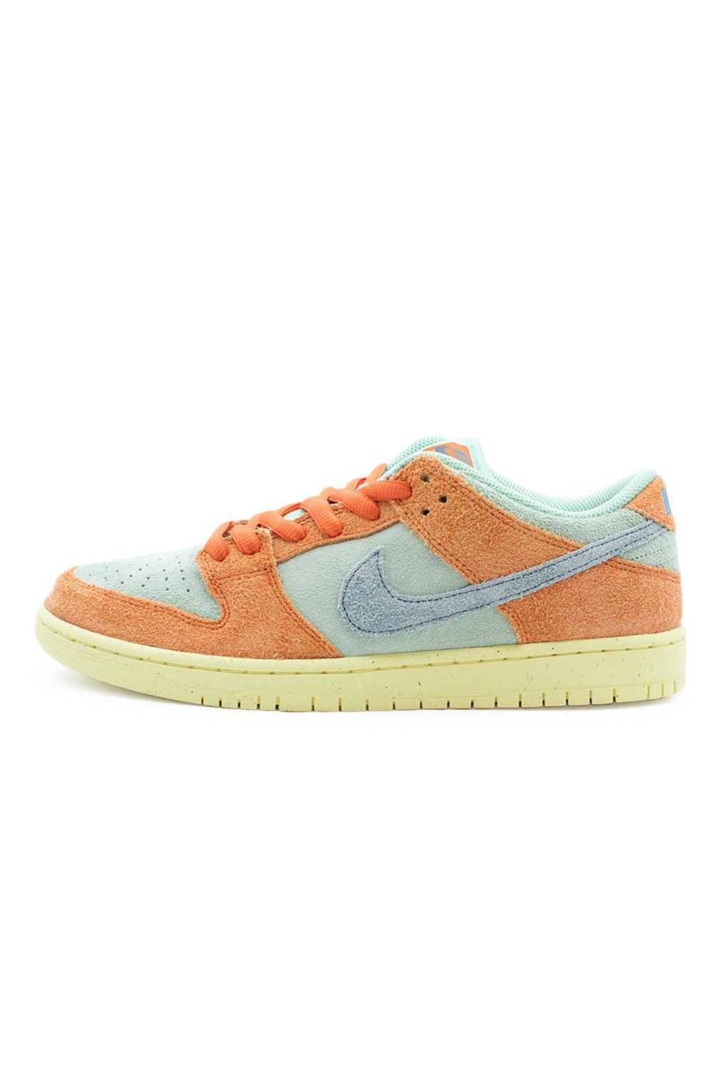 Nike SB Dunk Low Pro PRM Shoe Orange / Noise Aqua / Emerald Rise ...