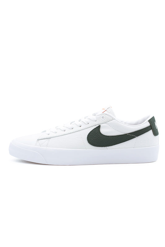 Nike SB Zoom Blazer Low Pro GT ISO Shoe (Orange Label) White / Pro Green / White - BONKERS