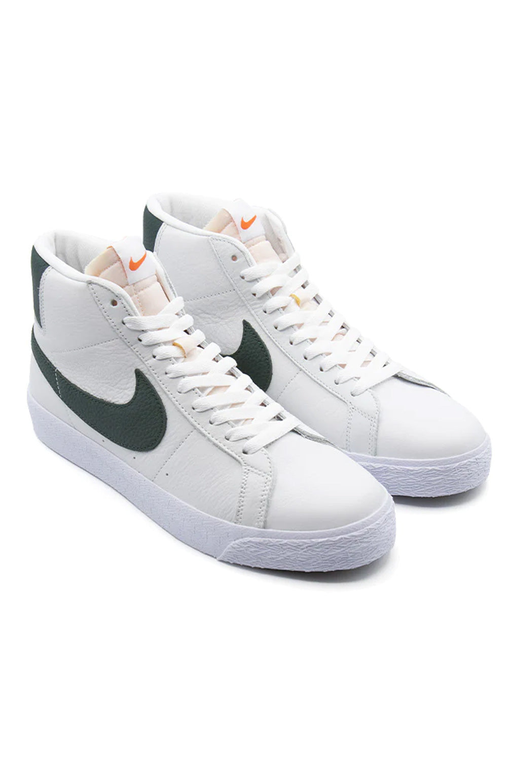 Nike SB Zoom Blazer Mid ISO Shoe (Orange Label) White / Pro Green / White - BONKERS