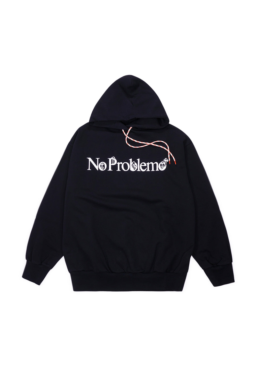 No Problemo Funghi Problemo Hoodie Black – Schwarzer Hoodie mit humorvollem Funghi Problemo-Print für kreative Streetwear-Looks