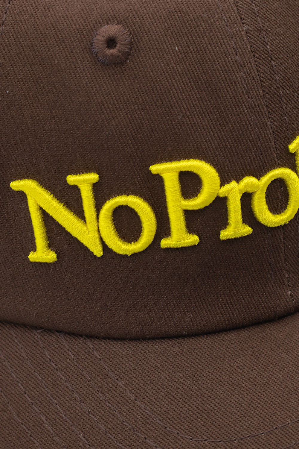 "No Problemo 'No Problemo' Cap Brown – Coole braune Cap mit minimalistischer 'No Problemo'-Grafik für lässige Outfits"