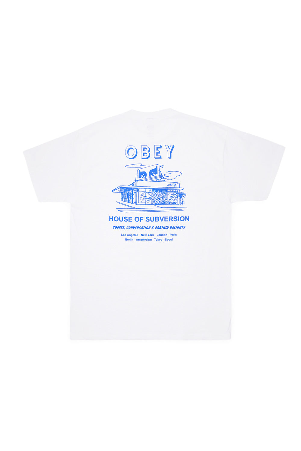 Obey Men's House of Subversion Shirt White