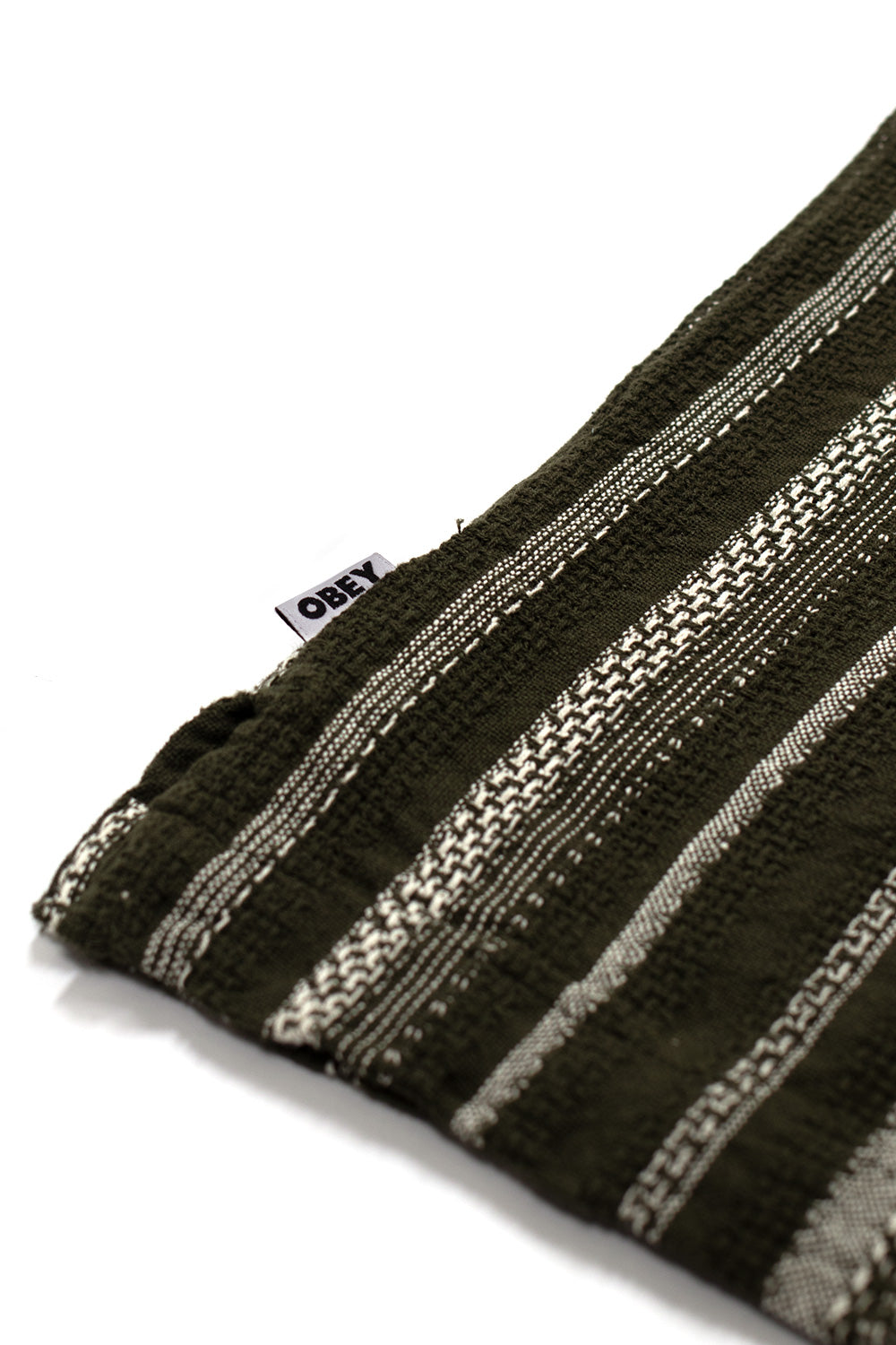 Obey Hugh Woven Shirt Dark Sage - BONKERS