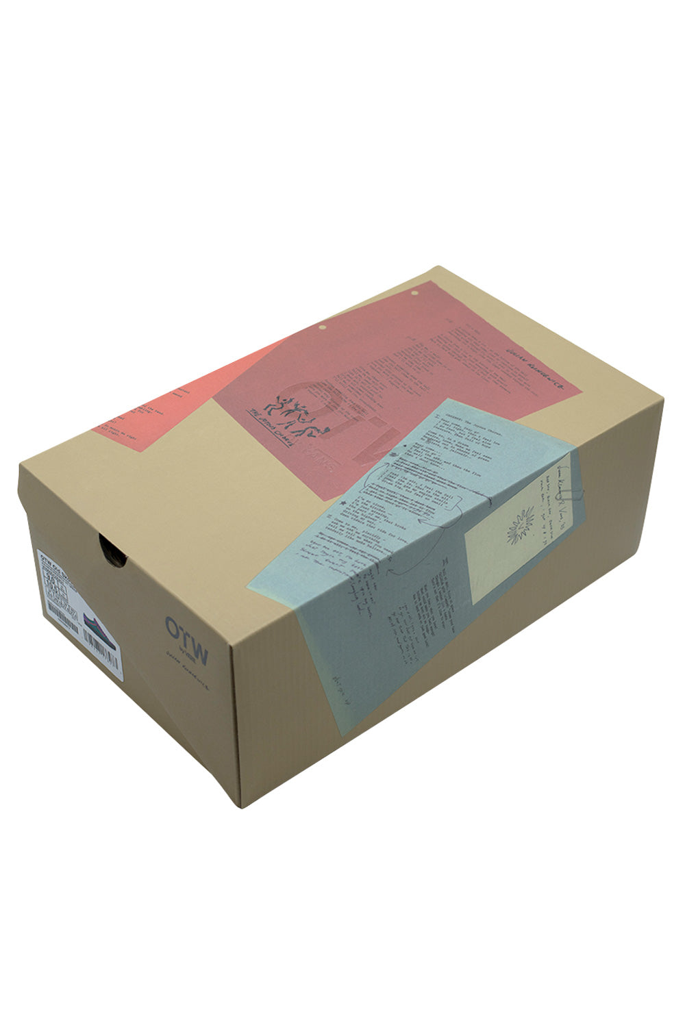 Special edition OTW By Vans x Julian Klincewicz sneaker box with Joyous Chorus artwork, archival sketch graphics and collectible collaborative packaging design