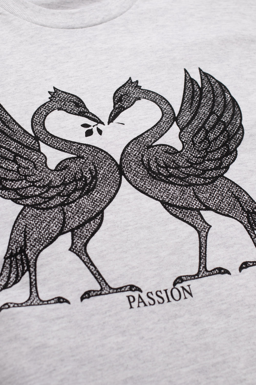 Passion Birds T-Shirt Grey Marl - BONKERS