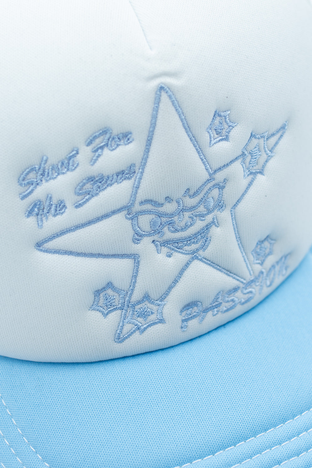 Passion Target Practice Trucker Cap Baby Blue - BONKERS