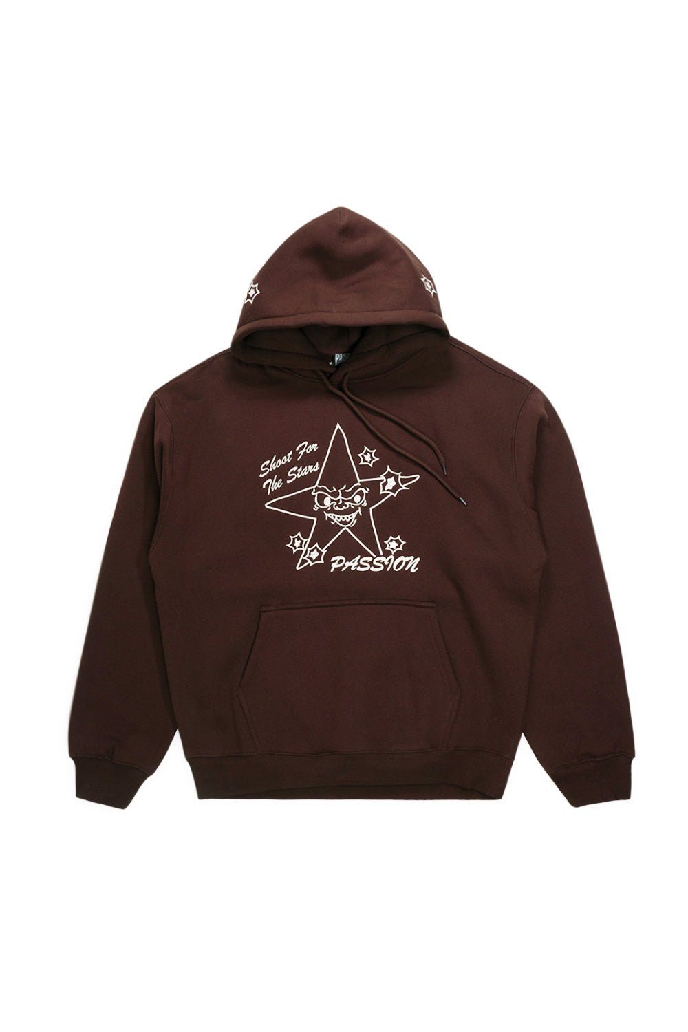 PASSION Target Practice Hoodie Brown – Oversized Look trifft auf skatespezifisches Design und Premium-Verarbeitung.