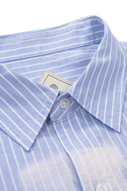 Perks And Mini Cadence Boxy Shirt Blue Stripe - BONKERS