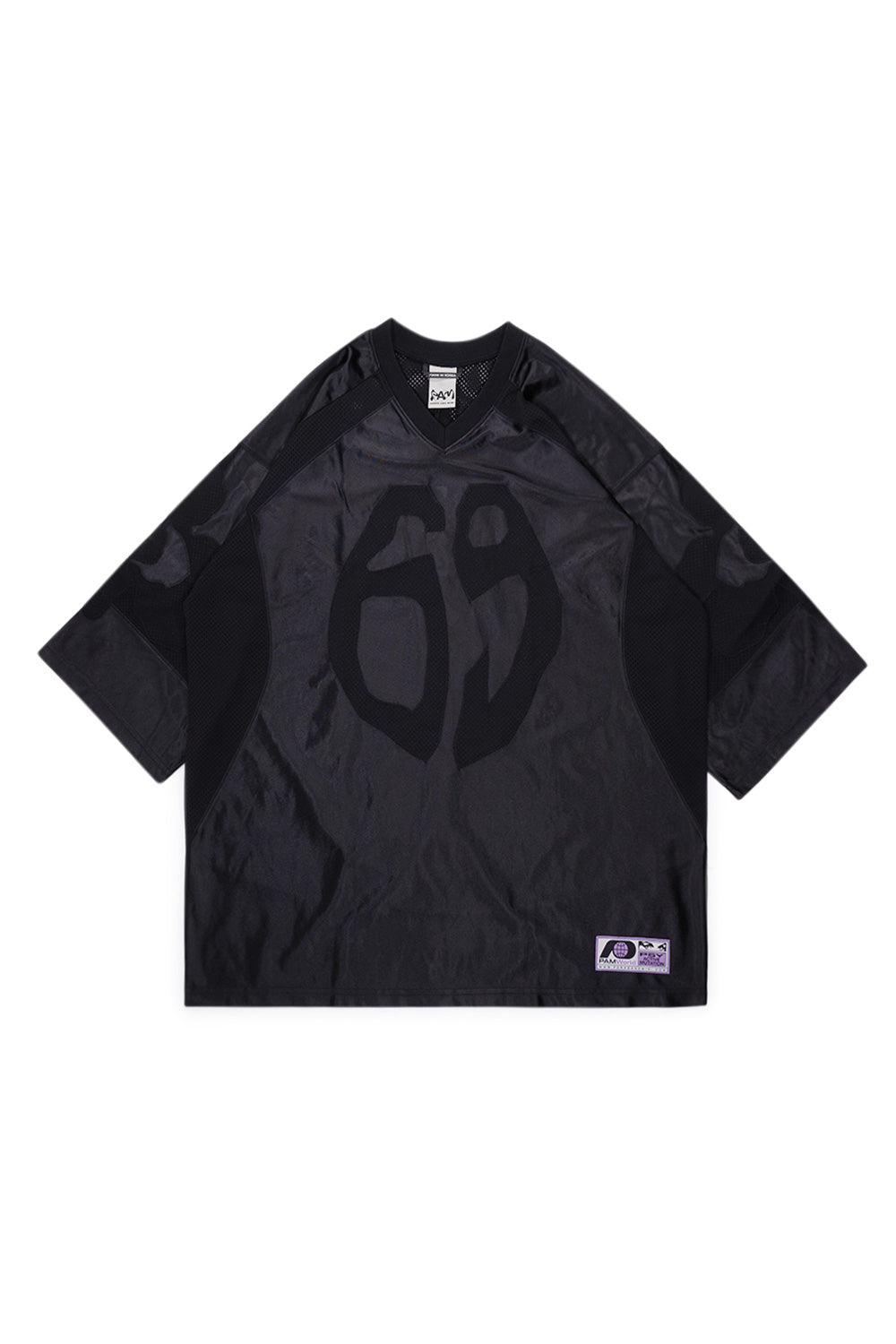 "Vorderansicht des Perks and Mini Stargate Jerseys – atmungsaktives Mesh-Material mit einzigartiger P.A.M.-Grafik"