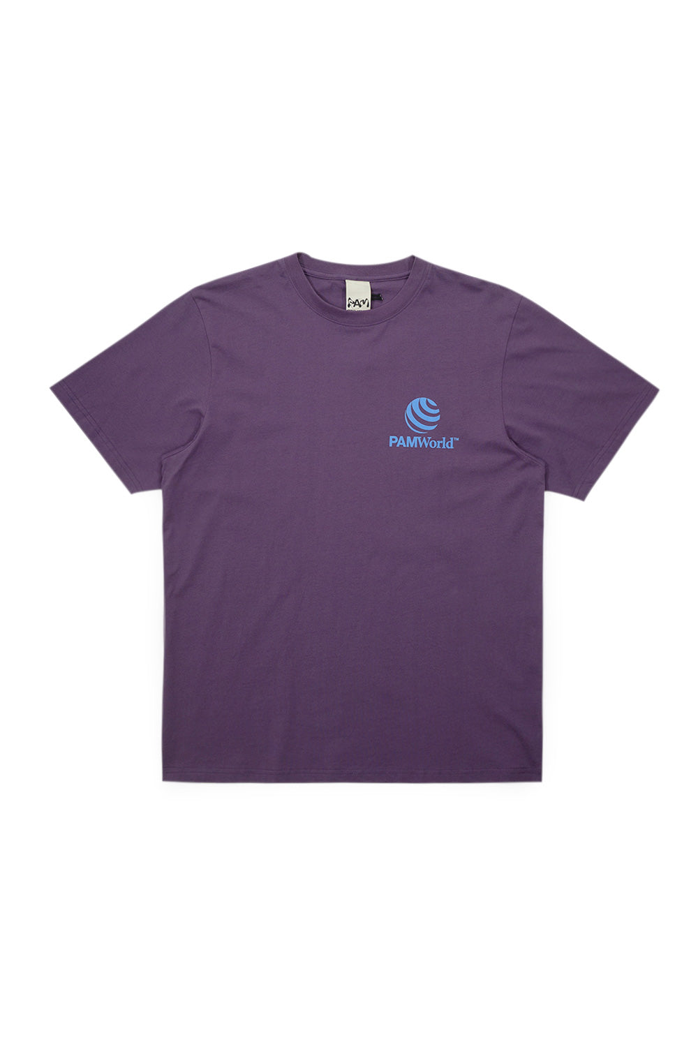 "Perks and Mini P.World T-Shirt Mulberry – stylisches Streetwear-Shirt in tiefem Purpur mit kreativem Print"