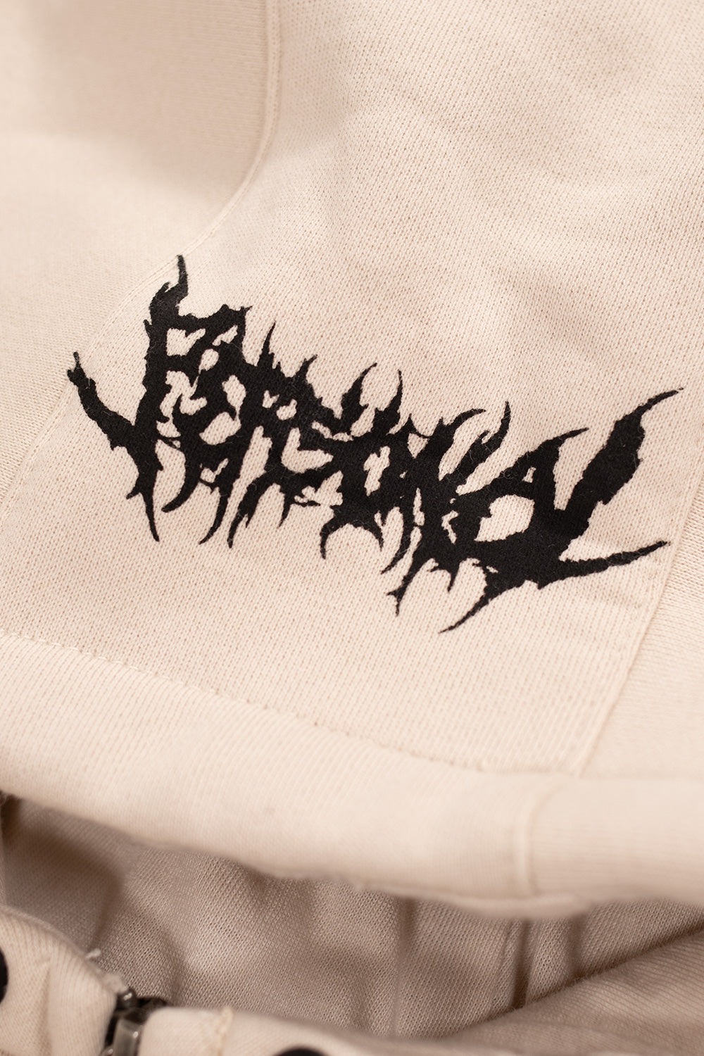 Personal Joint Spyder AOP Tech Fleece Zip Up Hoodie Bone - BONKERS