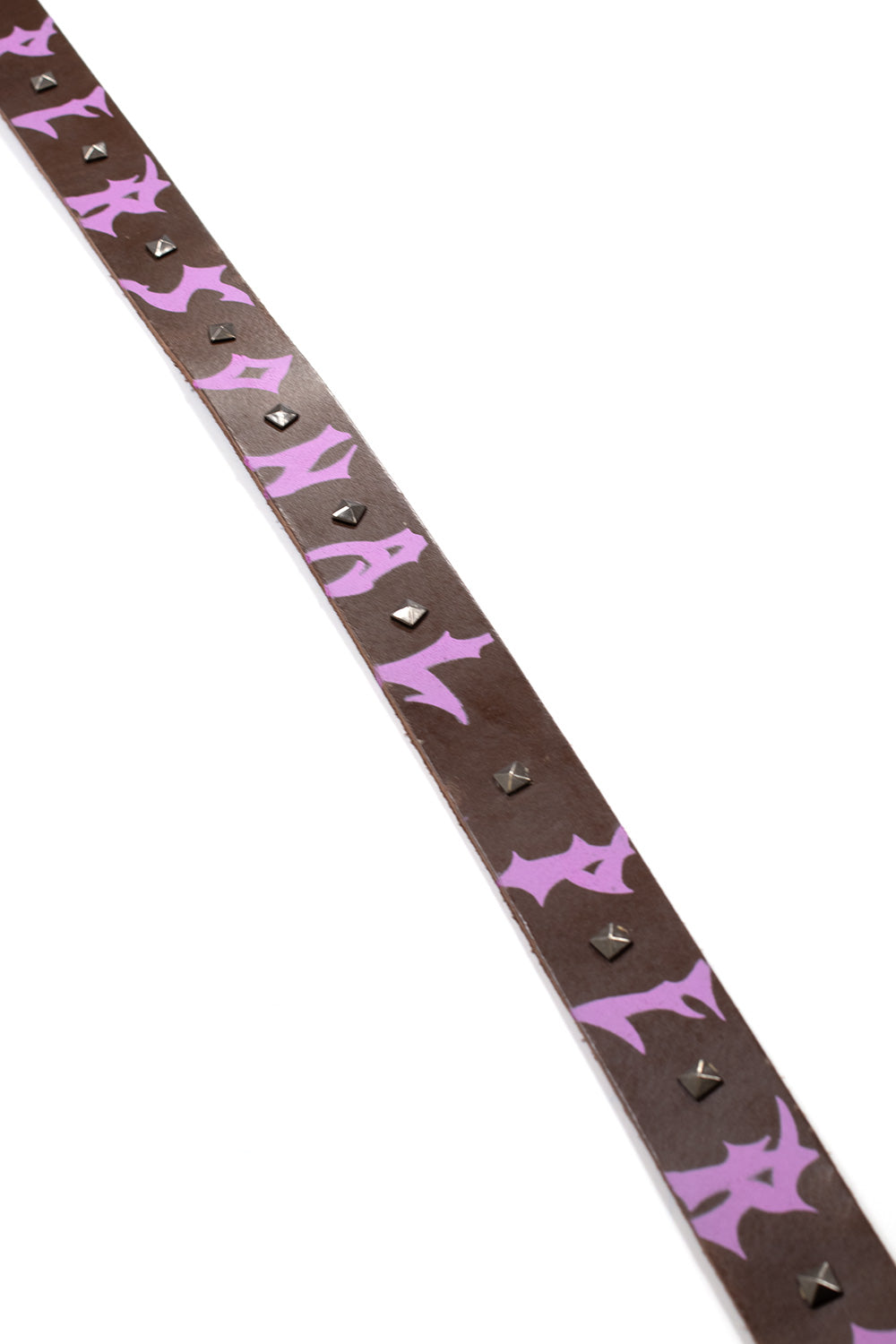 Personal Joint Studded Leather Belt – brauner Nieten-Gürtel aus hochwertigem Leder für einen individuellen Fashion-Look