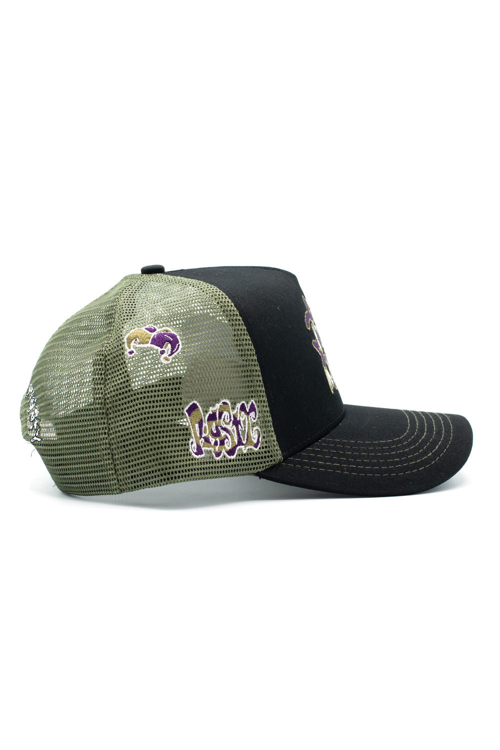 "Pigsty Mess Trucker Cap Black – Lässige Cap mit verstellbarem Verschluss"